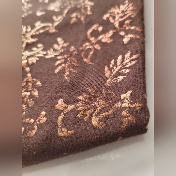 Soft Surroundings Women's Stretch Cotton High Rise Legging Ankle Coffee Bean XL - Picture 5 of 13